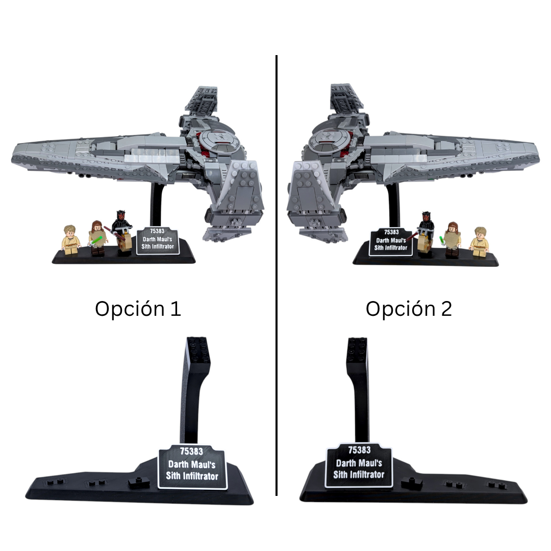 Soporte Expositor para LEGO® Star Wars Darth Maul's Sith Infiltrator (Set 75383) - Imagen 4