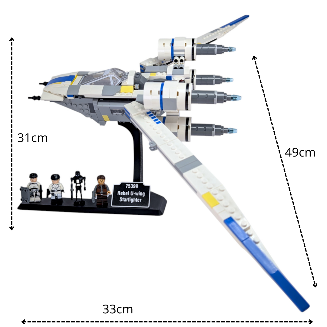 Soporte Expositor para LEGO® Star Wars Rebel U-wing Starfighter (Set 75399) - Imagen 3