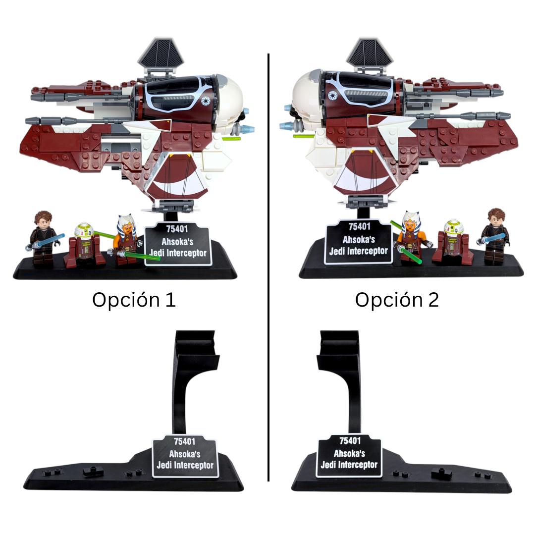 Soporte Expositor para LEGO® Star Wars Ahsoka's Jedi Interceptor (Set 75401) - Imagen 4