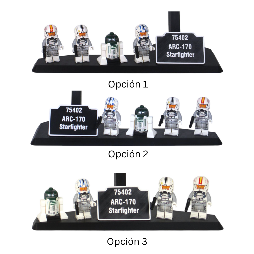 Soporte Expositor para LEGO® Star Wars ARC-170 (Set 75402) - Imagen 10
