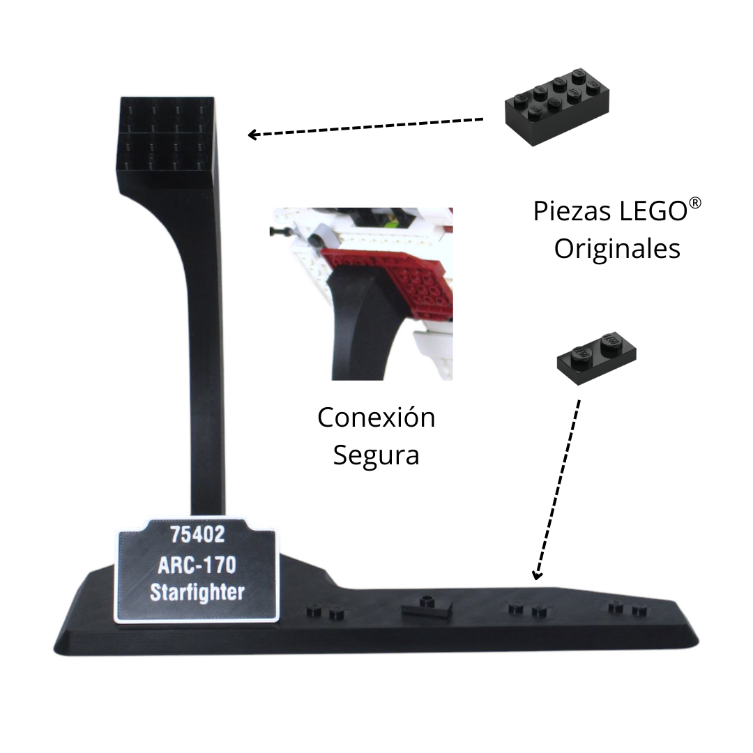 Soporte Expositor para LEGO® Star Wars ARC-170 (Set 75402) - Imagen 3