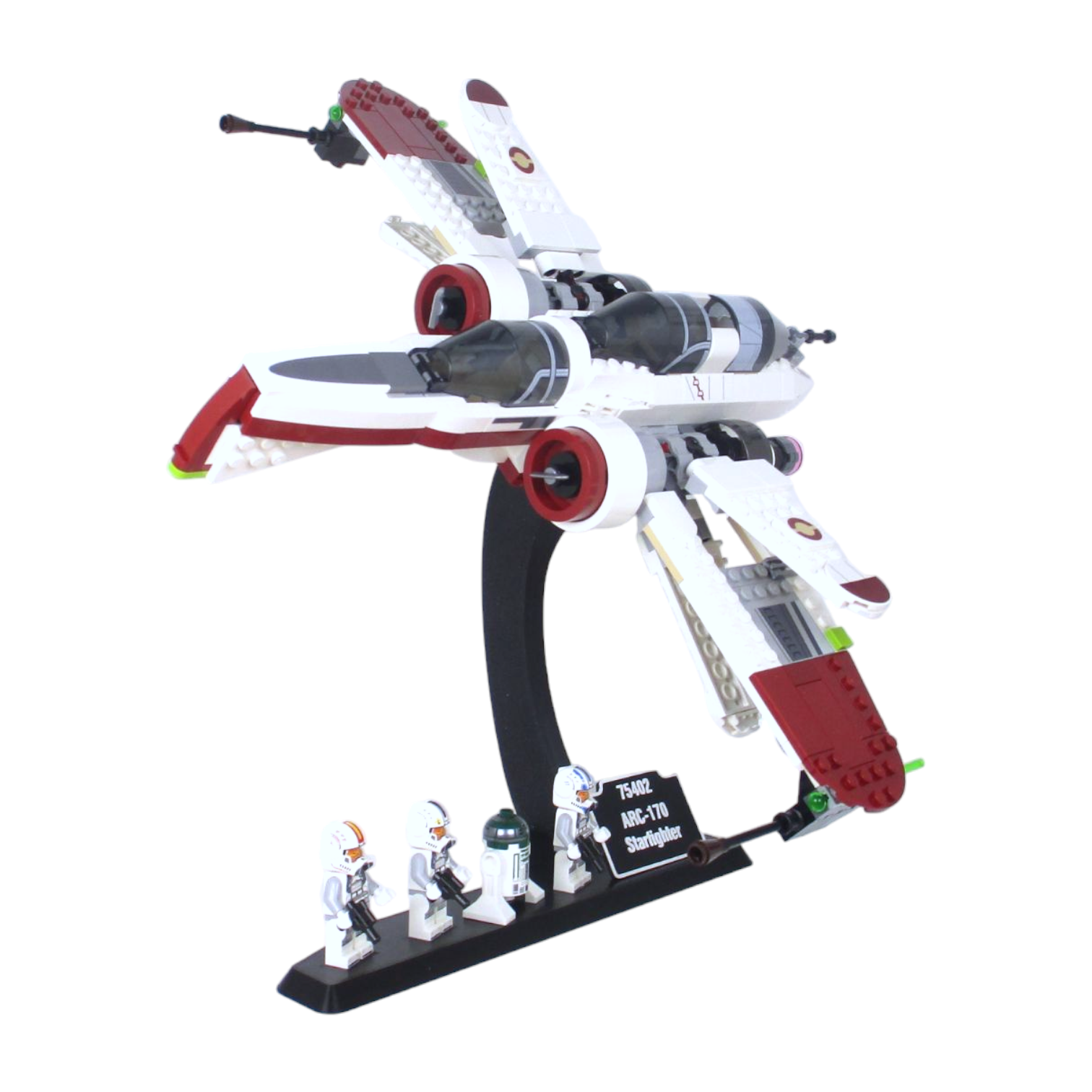 Soporte Expositor para LEGO® Star Wars ARC-170 (Set 75402)