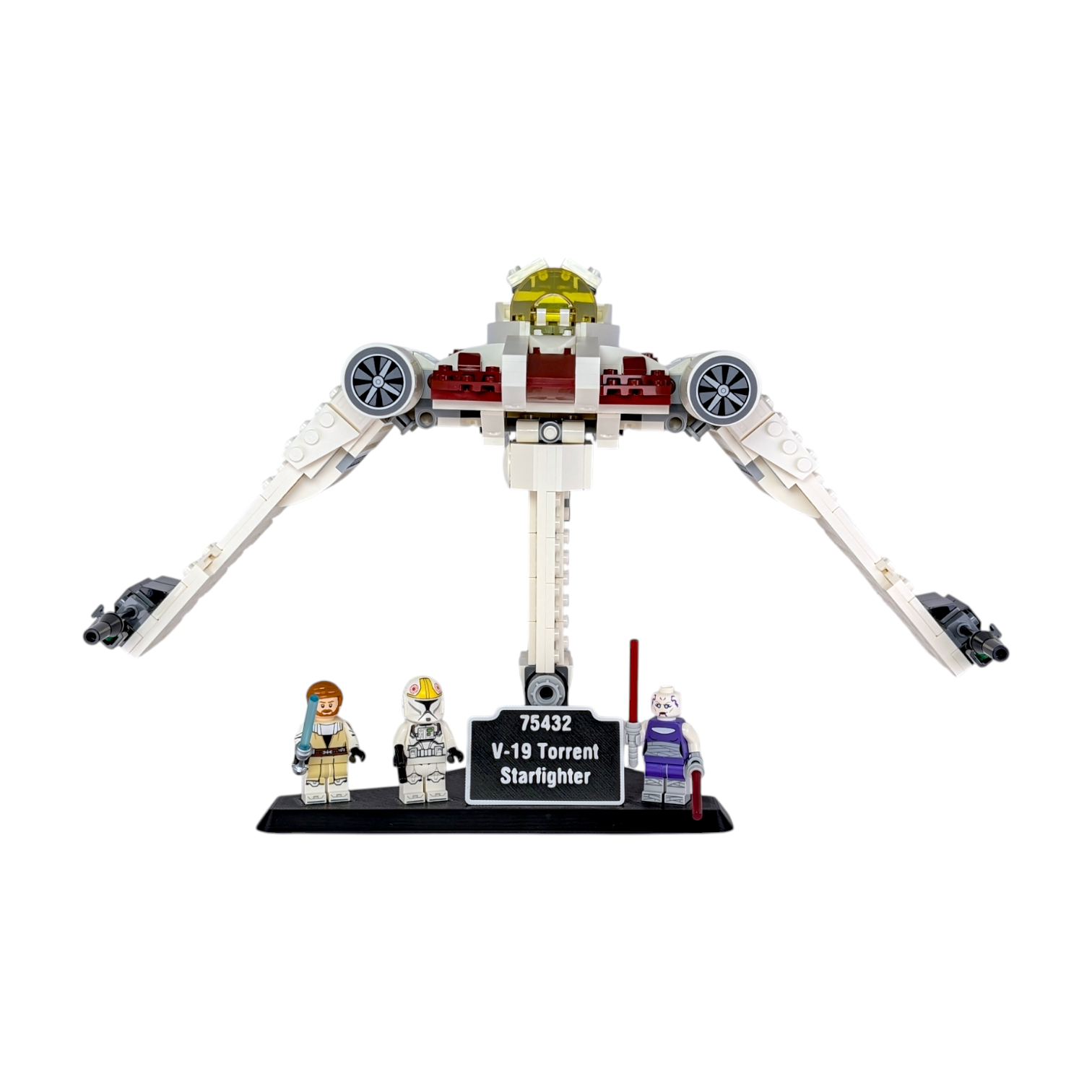 Soporte Expositor para LEGO® Star Wars V-19 Torrent Starfighter (Set 75432)