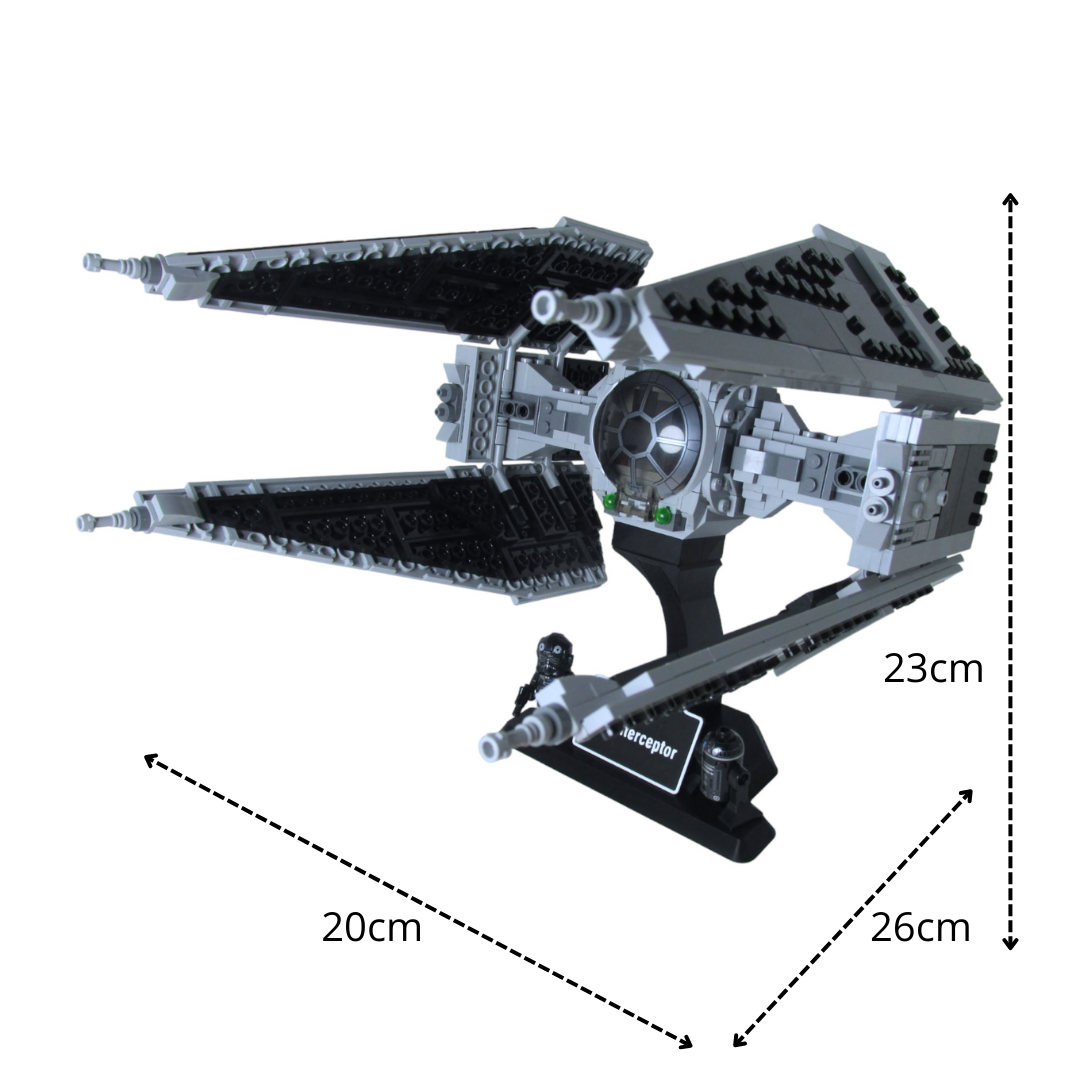 Soporte Expositor para LEGO® Star Wars TIE Interceptor (Set 75348) - Imagen 2