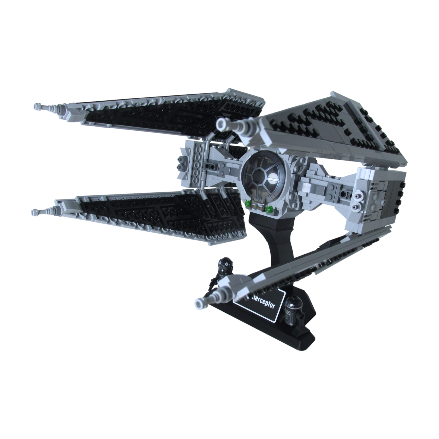 Soporte Expositor para LEGO® Star Wars TIE Interceptor (Set 75348)